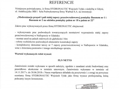 REFERENCJE HYDRONAUTIC-1